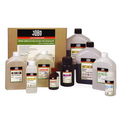 JOBO E6 Color Positive Developing Kit 2.5L with bottles and box for color reversal film processing