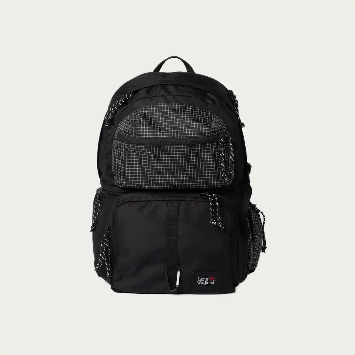 Long Weekend Morro Convertible Backpack in black with multiple pockets and padded laptop sleeve.