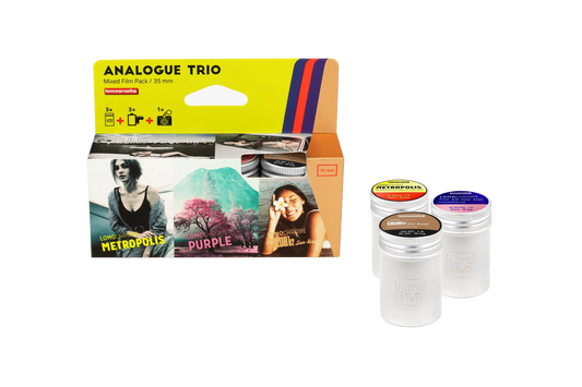 NEW Analogue Trio Mixed Film Pack 35mm - Metropolis, Turquoise, and Color '92 Sun-kissed