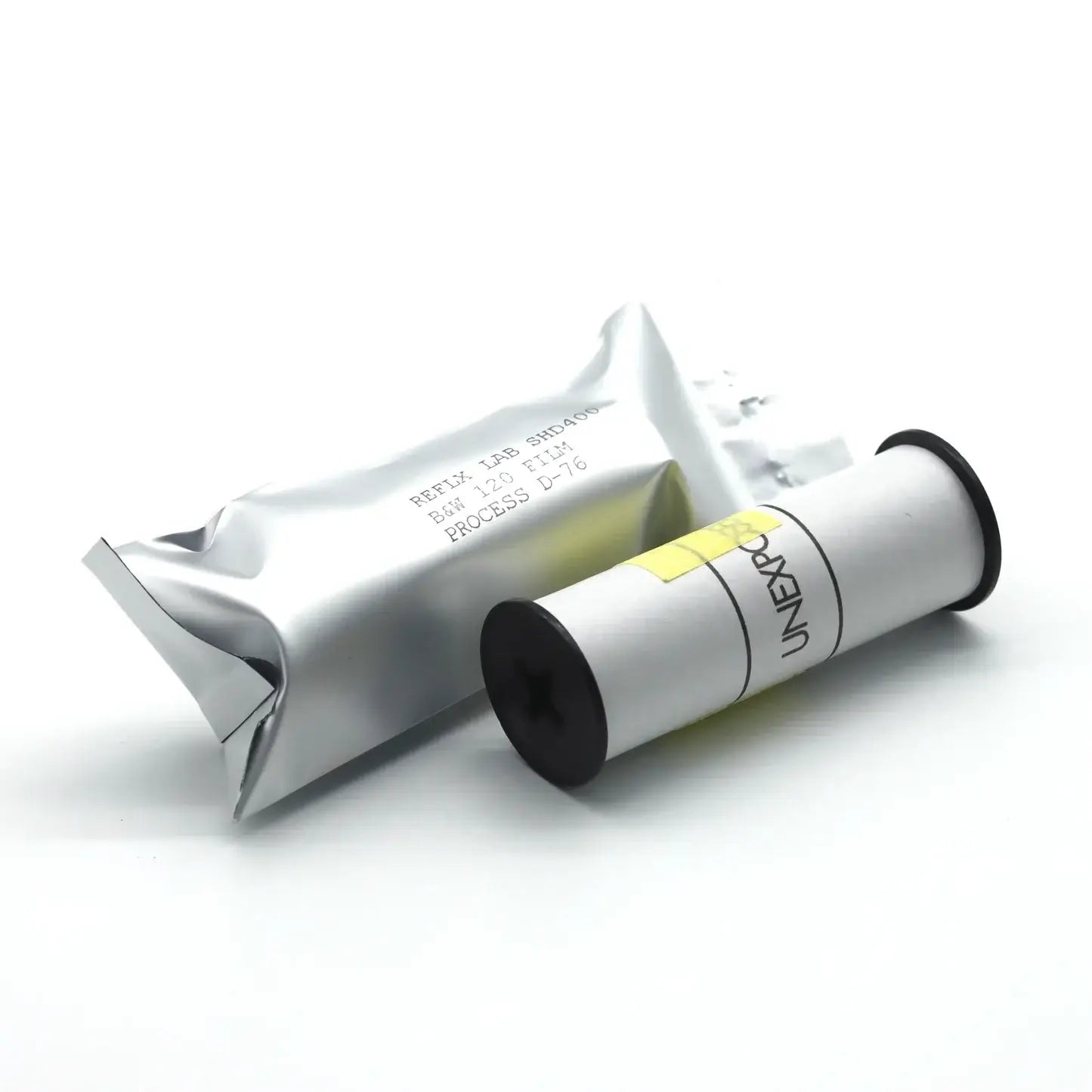 Lucky SHD 400 DX BW 120 film roll with packaging, suitable for analog photography enthusiasts.