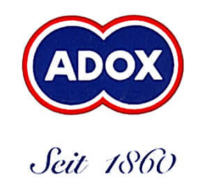 Adox logo with "Seit 1860" text, representing the brand's long-standing history in analog photography.