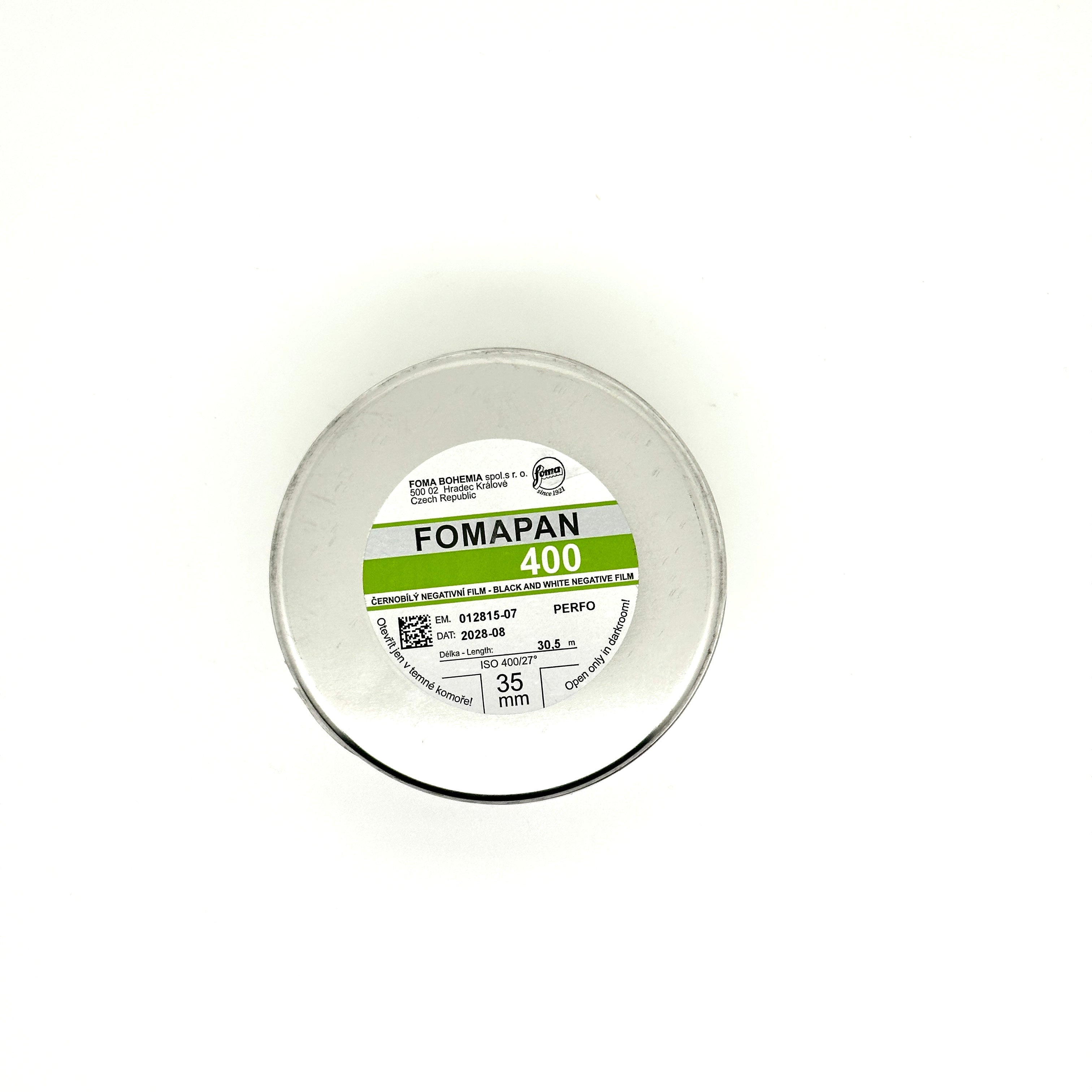 Bulk Film - Fomapan Action 400 BW 35x100' 08/2028