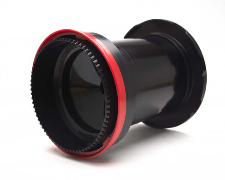 AGO Film Processor component with red accents, designed for automated film development in darkrooms.