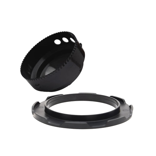 Black plastic drill bit and adapter set