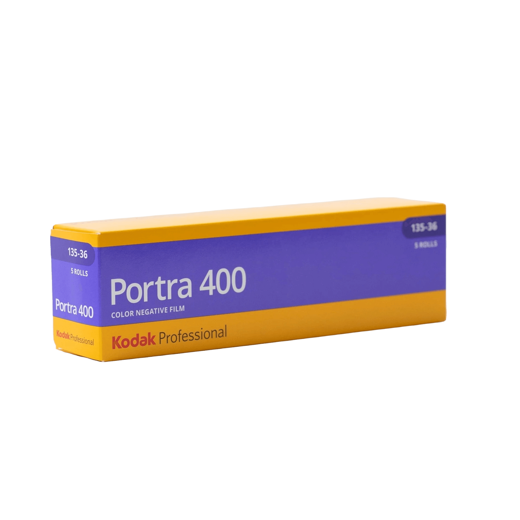 NEW packaging. Kodak Portra 400 135 film box, known for its finest grain and exceptional color performance at ISO 400.