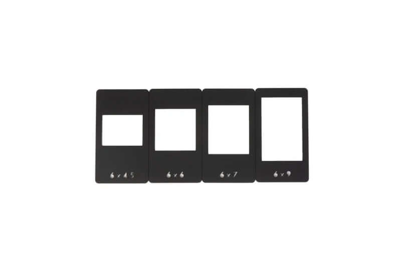 Negative Supply Simple 35 and 120 Film Scanning System film holder templates for various negative formats.
