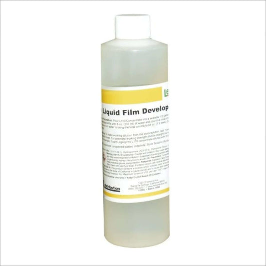 Bottle of liquid film developer for photo processing