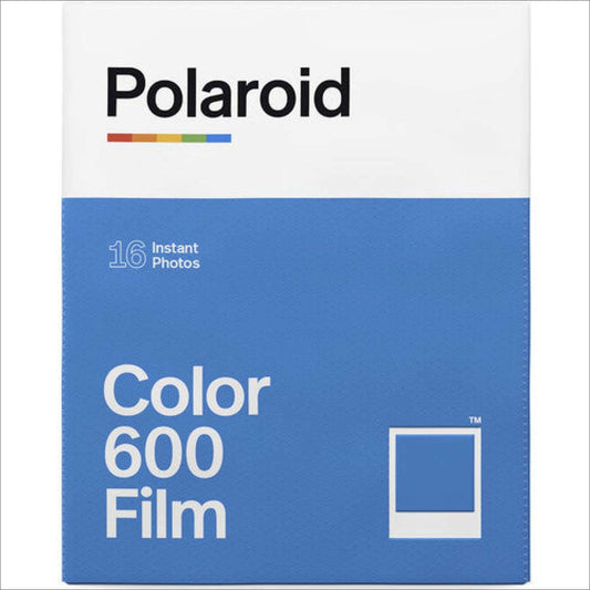 Polaroid Color 600 Instant Film Double Pack for 16 exposures, iconic white frame, perfect for instant photography.